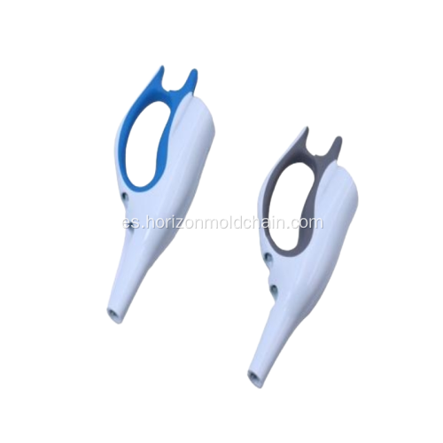 La mirilla muestra el molde de inyección.